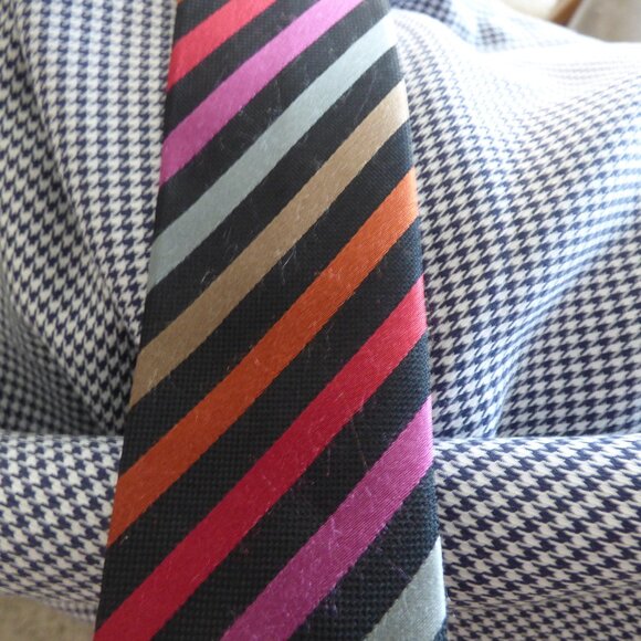 Houndstooth Black & White Shirt/Hart Schaffner Marx, size M - Picture 6 of 11